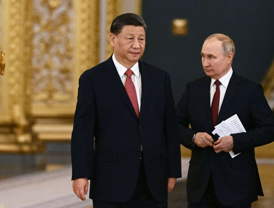 Xi Jinping and Vladimir Putin.