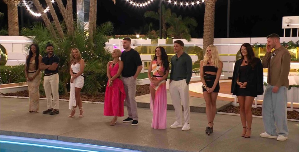 Maya Jama announces Love Island pairings.