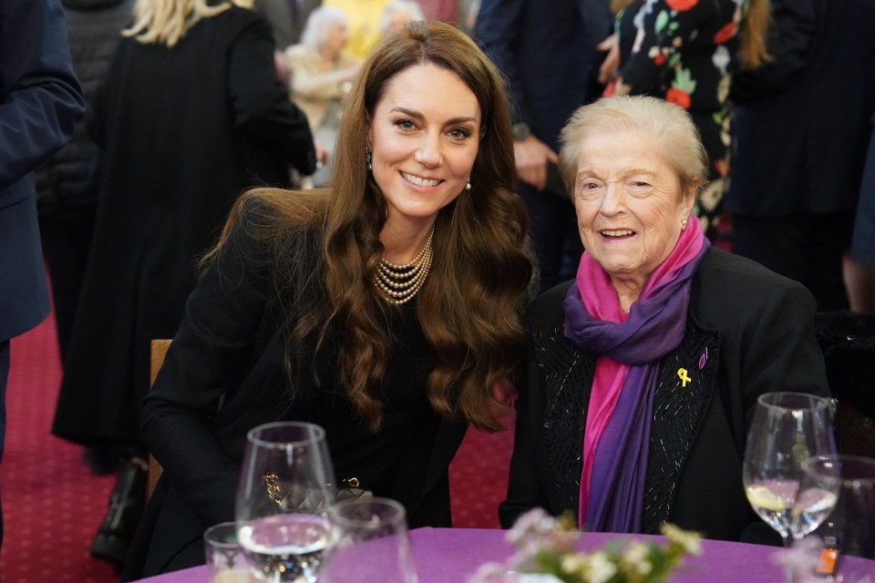 The Princess of Wales with Holocaust survivor Rachell Levy at a Holocaust Memorial Day ceremony.