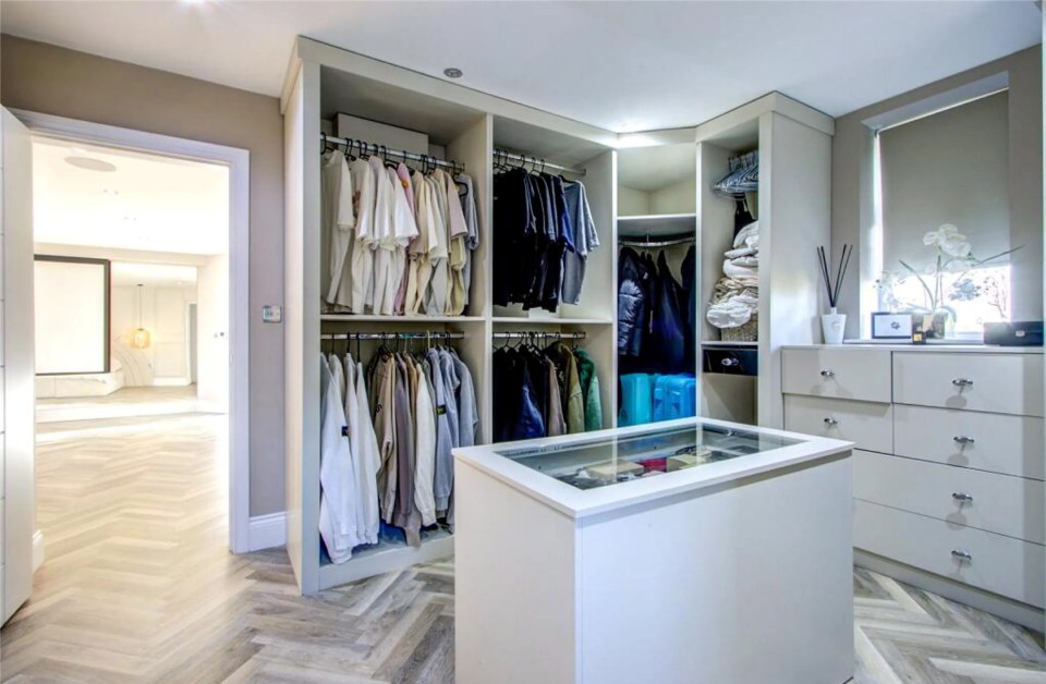 Storage area in Charlotte Crosby's mansion, which is for sale.