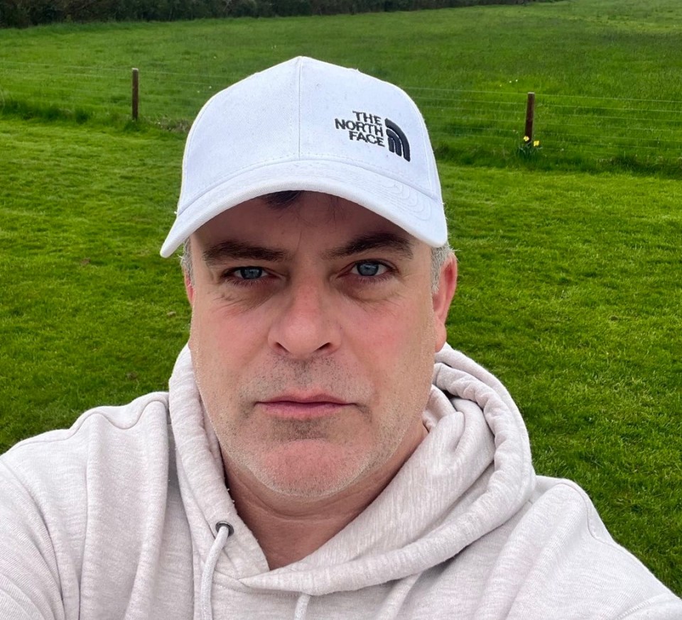 Simon Gregson, actor who plays Steve McDonald in Coronation Street, outdoors.