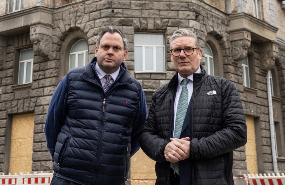 Harry Cole and Keir Starmer in Ukraine.