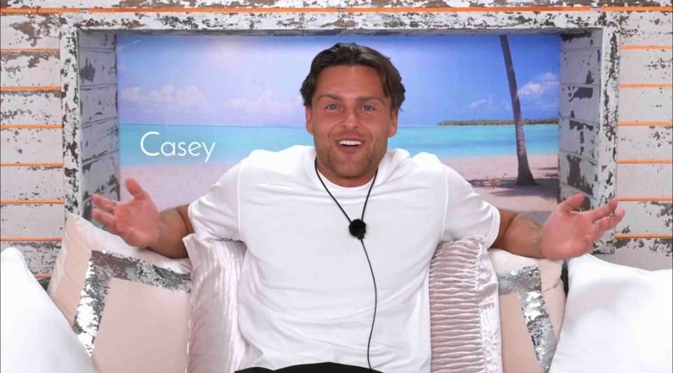 Casey O'Gorman from Love Island All Stars.