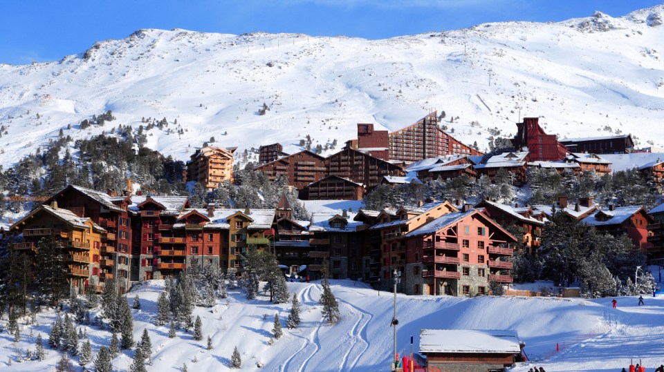 Ski resort in the French Alps.