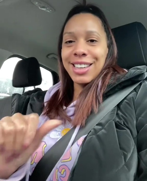 Woman in a car announcing that part 2 is coming today.