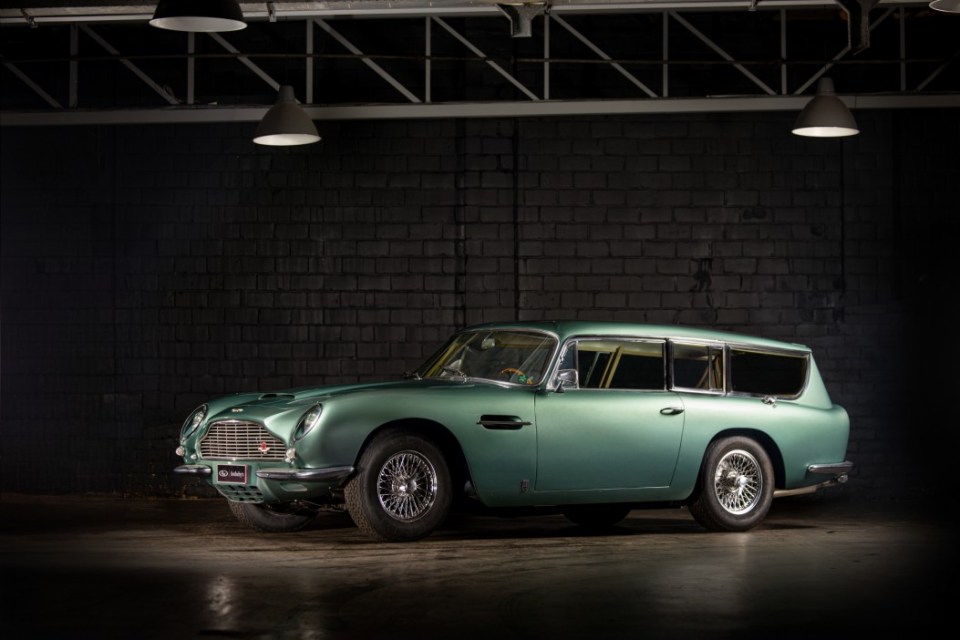 BNPS.co.uk (01202 558833) Pic: RMSotheby's/BNPS Pictured: A 1966 Aston Martin DB6 Shooting Brake could fetch £580,000. A remarkable single owner collection of 73 supercars is tipped to sell for a staggering £13m. The epic collection includes 36 Porsches, six Aston Martins, six Alfa Romeos, four Ferraris, three Bentleys, three Lamborghinis and two Bugattis. There are also Lancias, Buicks, Citroens, Renaults, BMWs, Maseratis, Shelbys and Jensens.