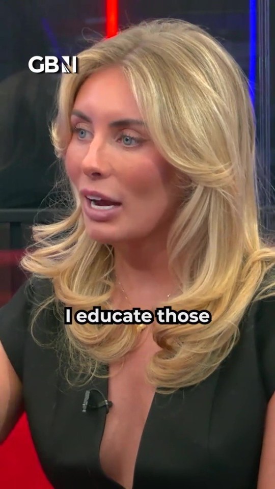 Bonnie Blue in an interview, saying "I educate those".