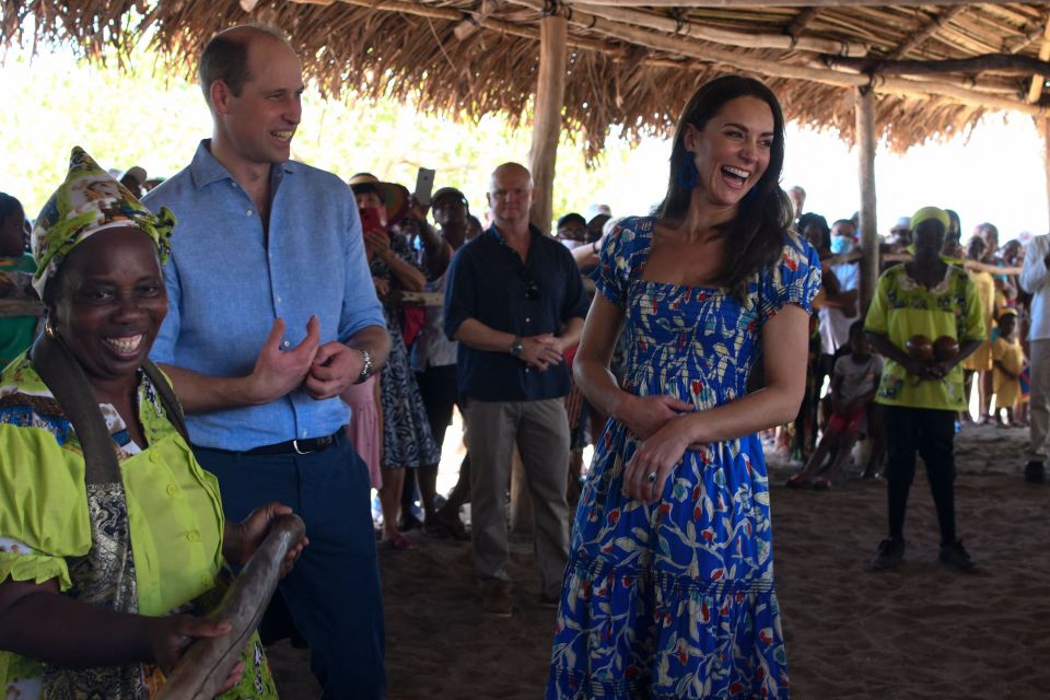 The royal duo also showed off their best dance moves in Belize