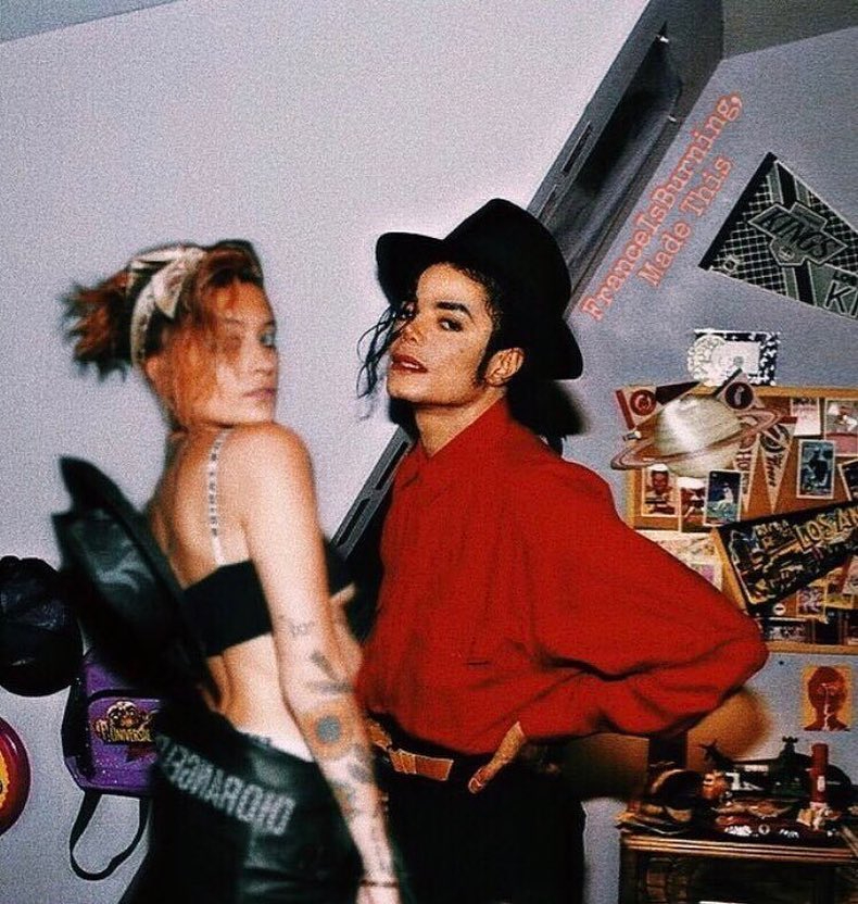 Paris Jackson and Michael Jackson in a throwback photo.