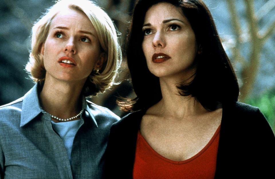 Still image of two women from Mulholland Drive.