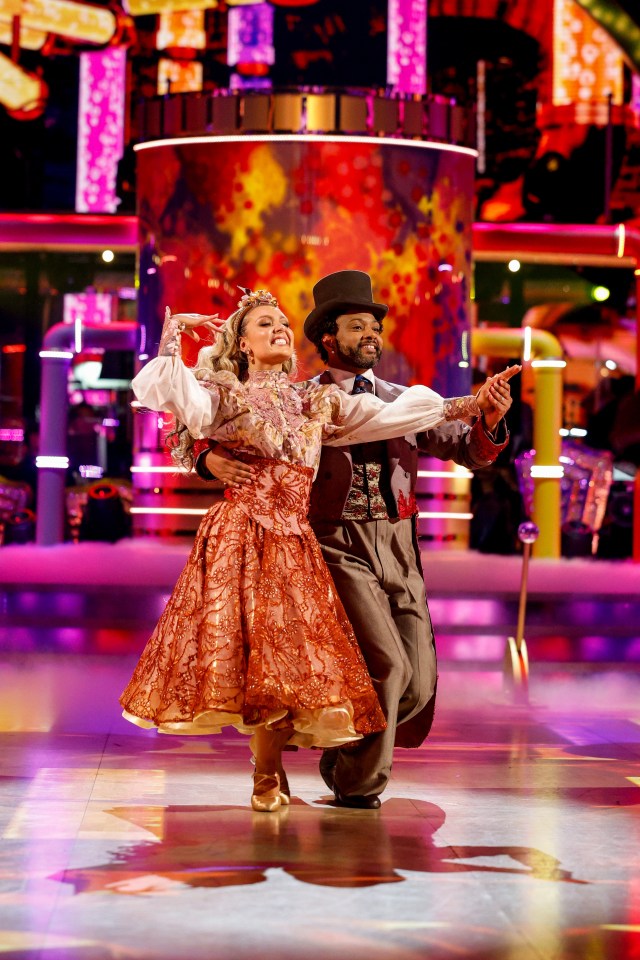 Amy Dowden and JB Gill dancing on Strictly Come Dancing.