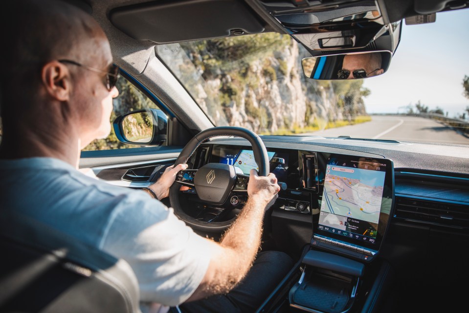 Up front you’re treated to a large, upright, Google-driven infotainment touchscreen