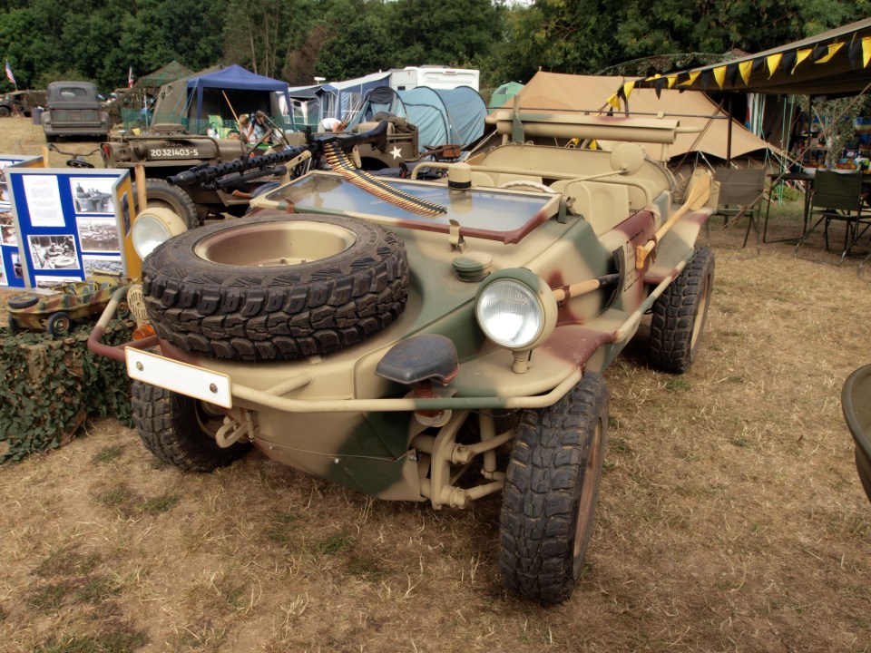 The VW Swchwimmwagen is the world's most-produced amphibious car