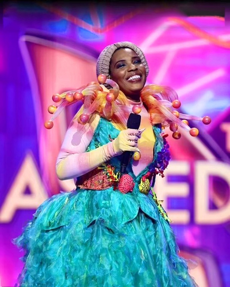 Macy Gray as Atlantis on The Masked Singer Australia.