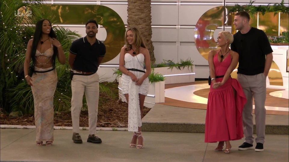 Four contestants on a reality show.