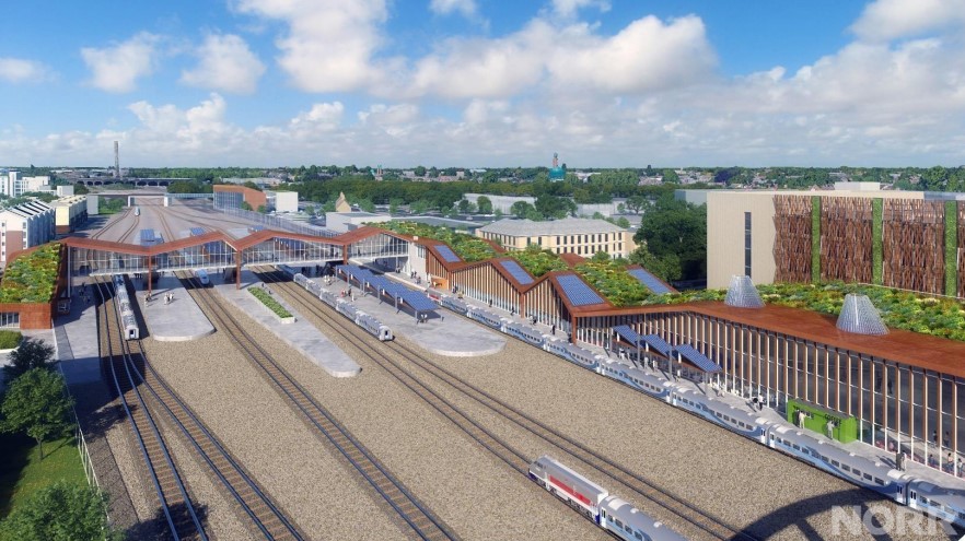 Illustration of Peterborough Station Quarter development.