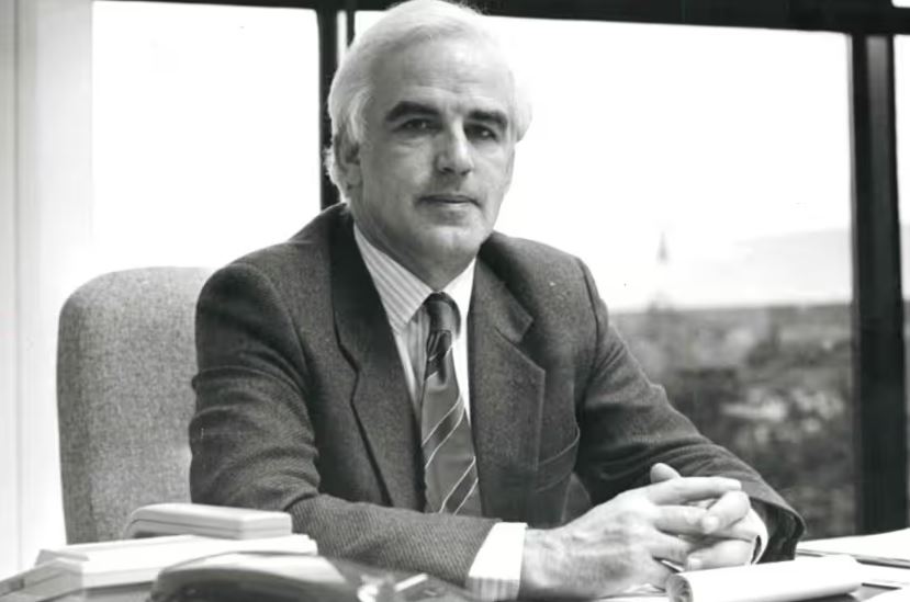 Black and white photo of Paul Stewart Laing, director of programmes at TSW.