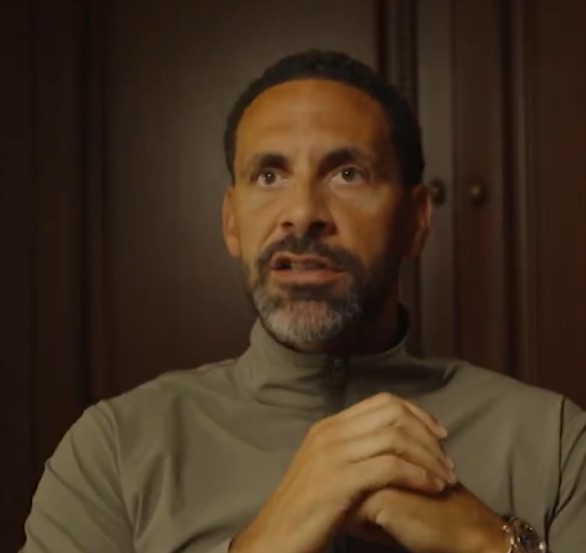 Headshot of Rio Ferdinand speaking.