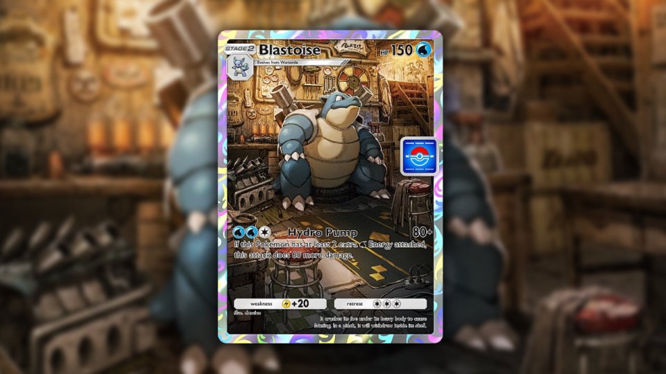 Blastoise full art cards can be earned as part of the new Solo Battle event