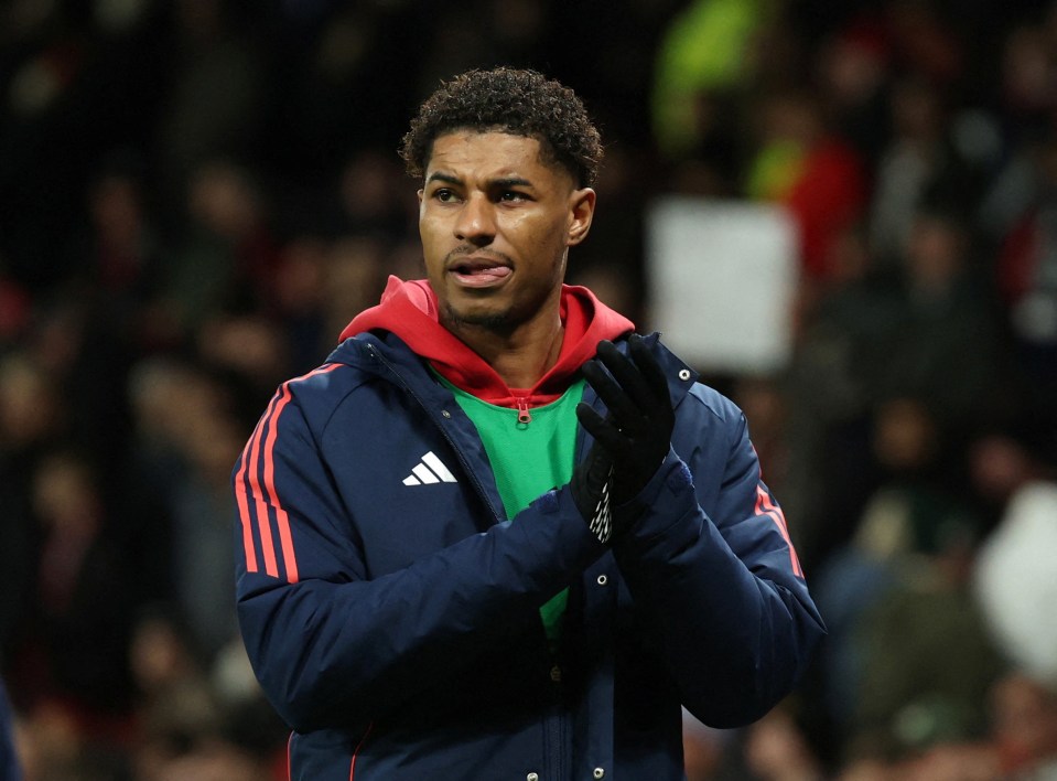 FILE PHOTO: Soccer Football - Premier League - Manchester United v Newcastle United - Old Trafford, Manchester, Britain - December 30, 2024 Manchester United's Marcus Rashford looks dejected after the match REUTERS/Phil Noble EDITORIAL USE ONLY. NO USE WITH UNAUTHORIZED AUDIO, VIDEO, DATA, FIXTURE LISTS, CLUB/LEAGUE LOGOS OR 'LIVE' SERVICES. ONLINE IN-MATCH USE LIMITED TO 120 IMAGES, NO VIDEO EMULATION. NO USE IN BETTING, GAMES OR SINGLE CLUB/LEAGUE/PLAYER PUBLICATIONS. PLEASE CONTACT YOUR ACCOUNT REPRESENTATIVE FOR FURTHER DETAILS../File Photo