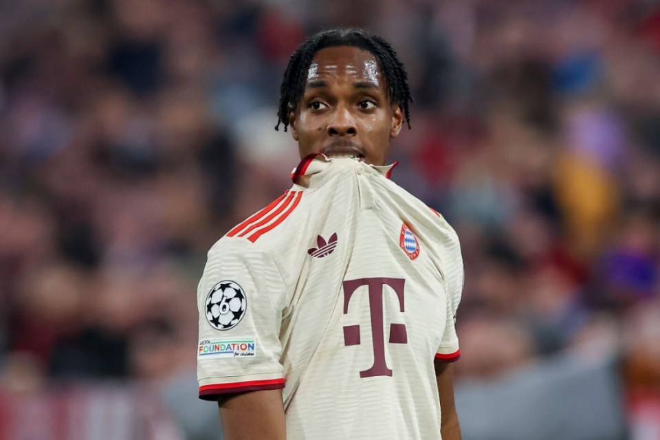 Mandatory Credit: Photo by Marco Steinbrenner/DeFodi Images/REX/Shutterstock (15124605bj) Mathys Tel (FC Bayern Muenchen) looks dejected, UEFA Champions League 2024/25 League Phase MD8, FC Bayern MÂ¿nchen v SK Slovan Bratislava, Allianz Arena, January 29, 2025 in Munich, Germany. (Photo by Marco Steinbrenner/DeFodi Images) FC Bayern MÂ¿nchen v SK Slovan Bratislava - UEFA Champions League 2024/25 League Phase MD8 - Allianz Arena, Munich, Germany - 29 Jan 2025