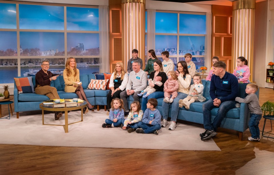 Ben Shephard and Cat Deeley interview the Radford family on This Morning.