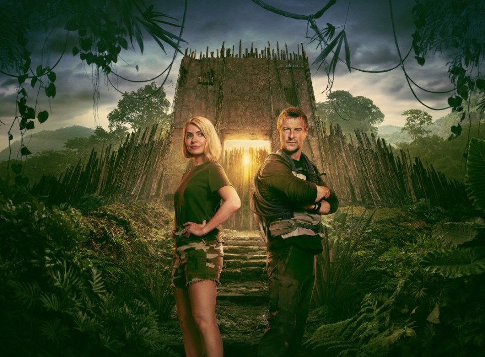 Undated handout artwork issued by Netflix of Holly Willoughby and Bear Grylls for Celebrity Bear Hunt, which launches on Netflix on February 5. Issue date: Tuesday January 14, 2025. PA Photo. The series will feature cleebrity contestants Leonie Anderson, Mel B, Shirley Ballas, Boris Becker, Kola Bokinni, Danny Cipriani, Zuhair Hassan (AKA Big Zuu), Una Healy, Laurence Llewelyn-Bowen, Steph McGovern, Lottie Moss, and Joe Thomas. See PA Story SHOWBIZ CelebrityBearHunt. Photo credit should read: Netflix/PA Wire NOTE TO EDITORS: This handout photo may only be used for editorial reporting purposes for the contemporaneous illustration of events, things or the people in the image or facts mentioned in the caption. Reuse of the picture may require further permission from the copyright holder.