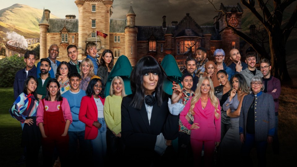 Claudia Winkleman with the contestants of The Traitors series 3.