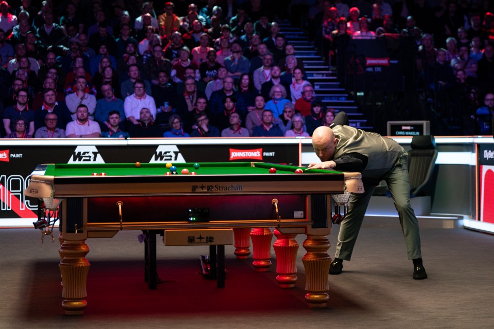 Chris Wakelin during his last of 16 match against Luca Brecel on day four of the 2025 Johnstone's Paint Masters at Alexandra Palace, London. Picture date: Wednesday January 15, 2025. PA Photo. See PA story SNOOKER Masters. Photo credit should read: Ben Whitley/PA Wire. RESTRICTIONS: Use subject to restrictions. Editorial use only, no commercial use without prior consent from rights holder.