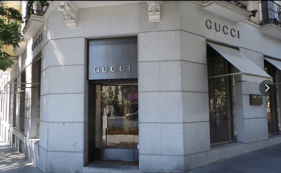 Designers like Gucci have boutiques there