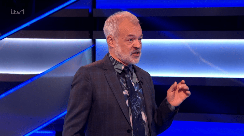 Graham Norton hosting The Wheel of Fortune.