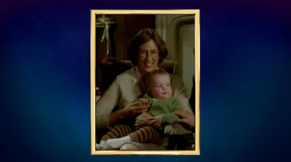 Framed photo of a woman holding a baby.