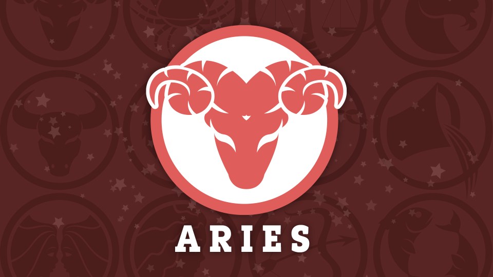 Aries horoscope symbol.