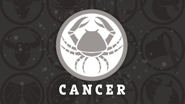 Illustration of Cancer zodiac sign.