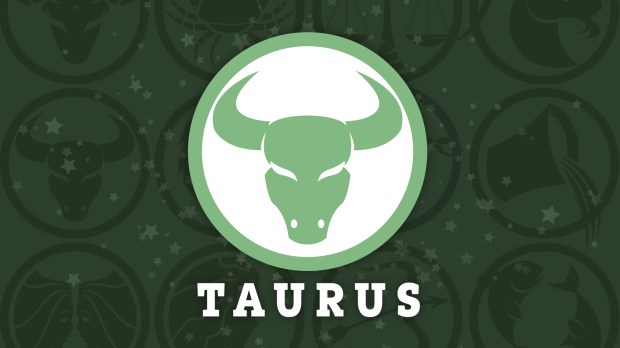 Illustration of Taurus zodiac sign.