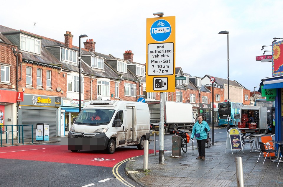 Motorists ignoring new traffic restrictions on Portswood Road.