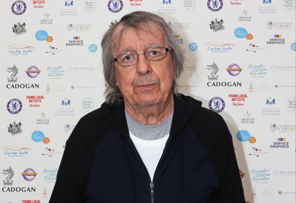 Bill Wyman at an awards ceremony.