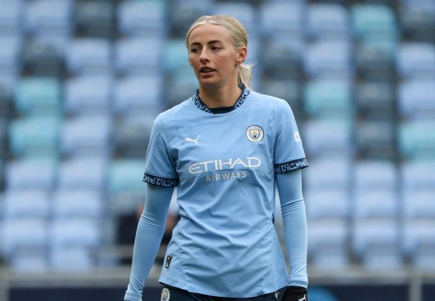 Chloe Kelly of Manchester City during a Women's FA Cup match.