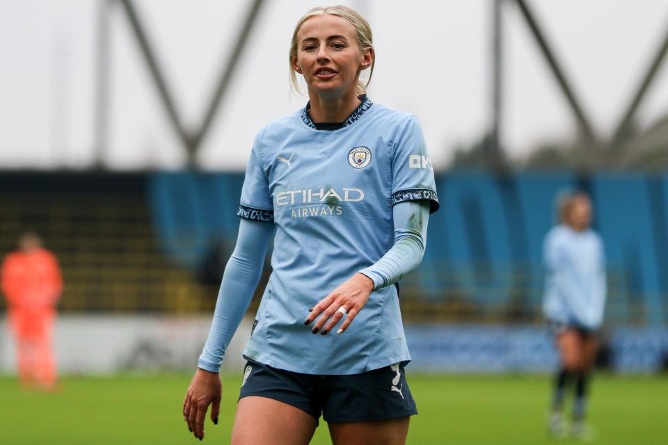 Chloe Kelly of Manchester City during a Women's FA Cup match.