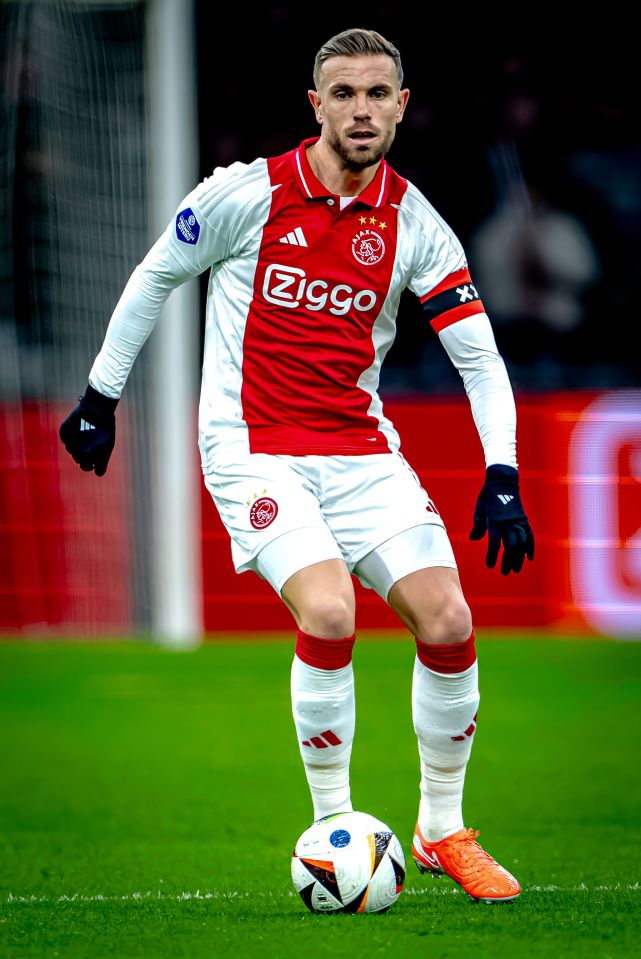 Jordan Henderson, AFC Ajax Amsterdam midfielder, on the field.