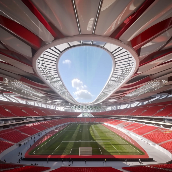 Illustration of Wrexham's future stadium.