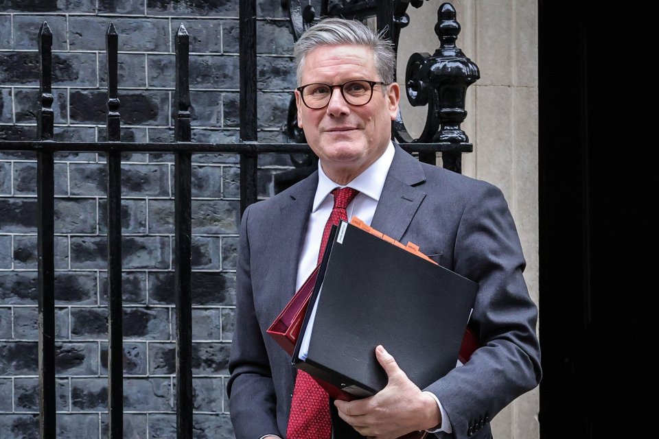 Sir Keir Starmer leaving 10 Downing Street.