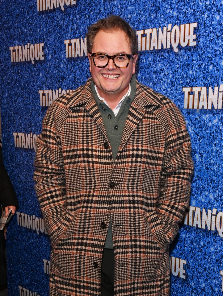 Alan Carr at the press night of "Titanique."