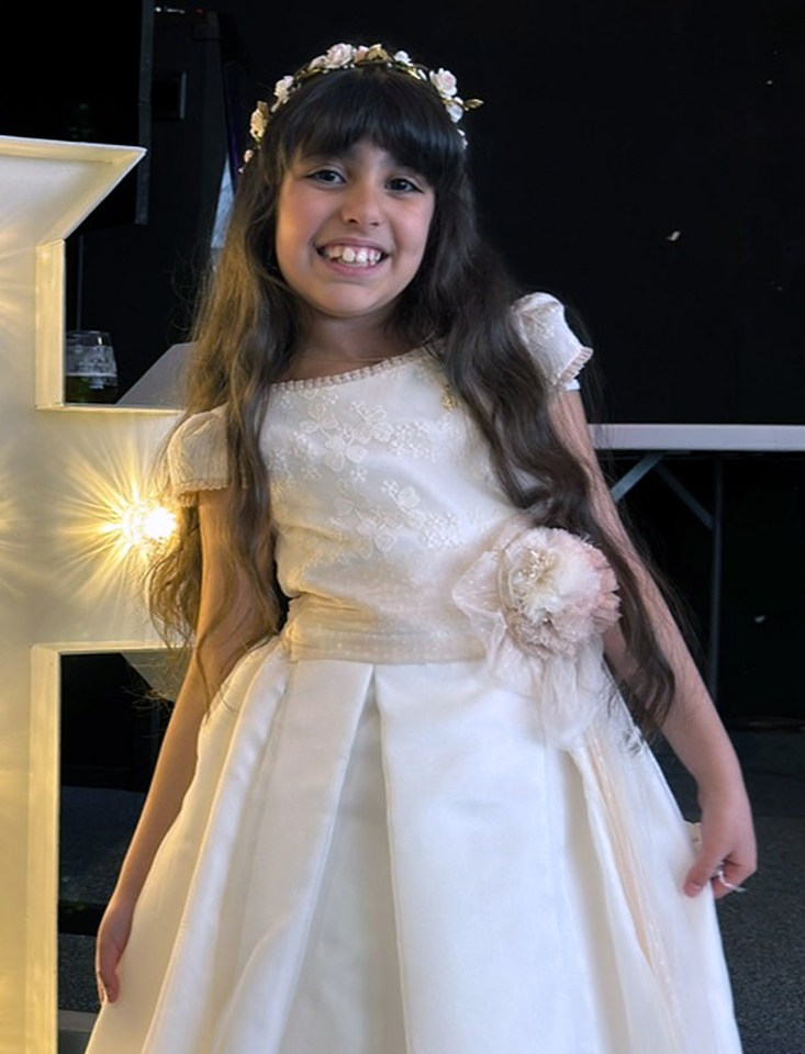 Nine-year-old Alice da Silva Aguiar