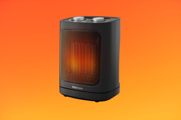 Black Pro Breeze space heater.