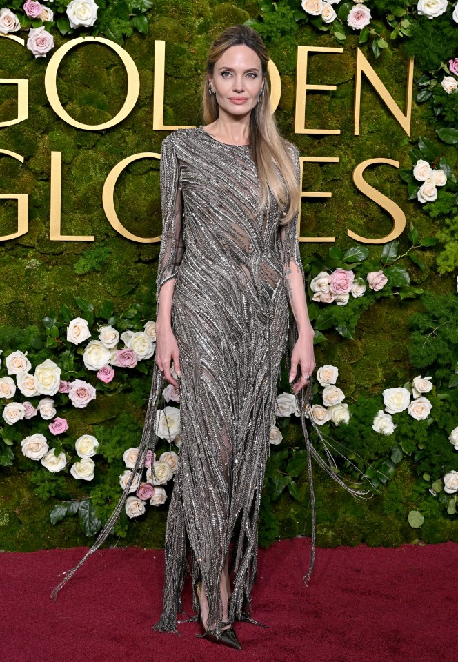 Angelina Jolie at the Golden Globe Awards.