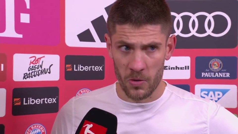 Angry soccer player in a post-game interview.