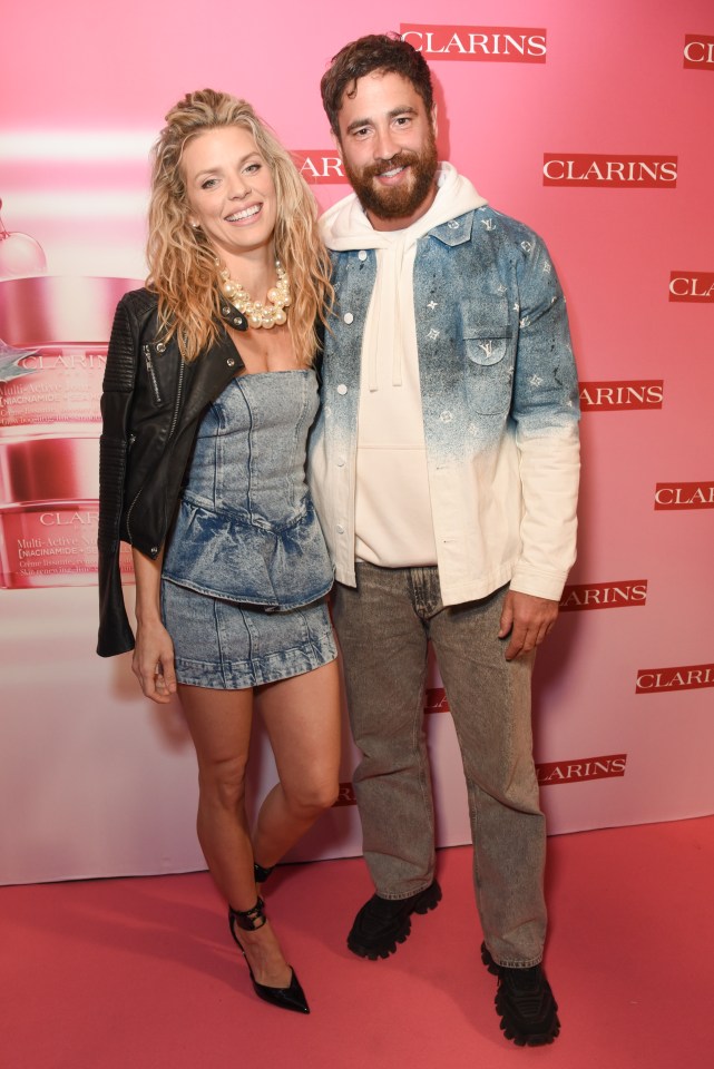 AnnaLynne McCord and Danny Cipriani at a Clarins product launch party.