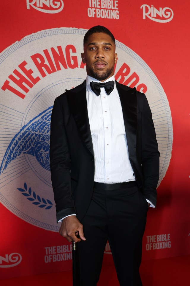 Anthony Joshua at the Ring Magazine Awards.