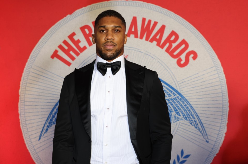 Anthony Joshua at the Ring Magazine Awards.